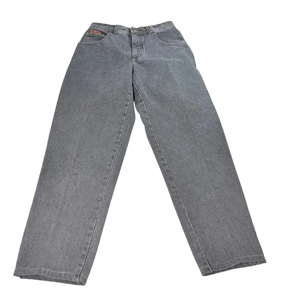 VTG Etienne Aigner womens washed black straight leg jeans. denim. Size 8.